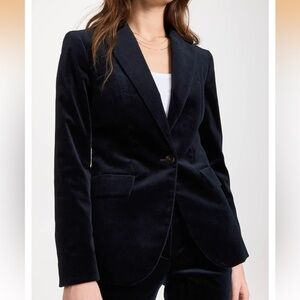 Theory Navy Velvet Women's Blazer